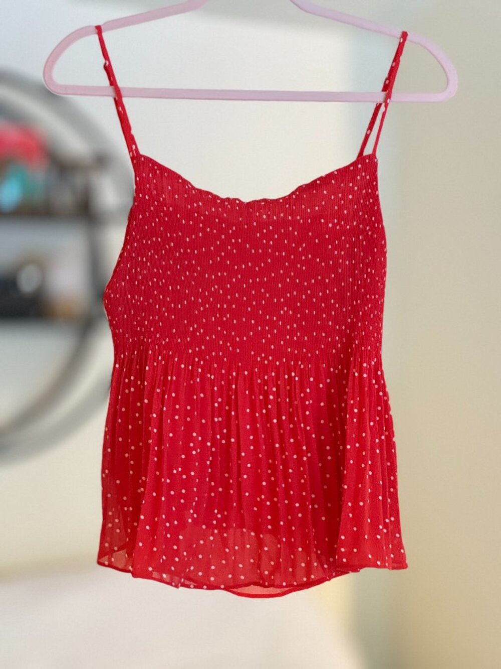 NWOT Lush Polka Dotted Tank Top